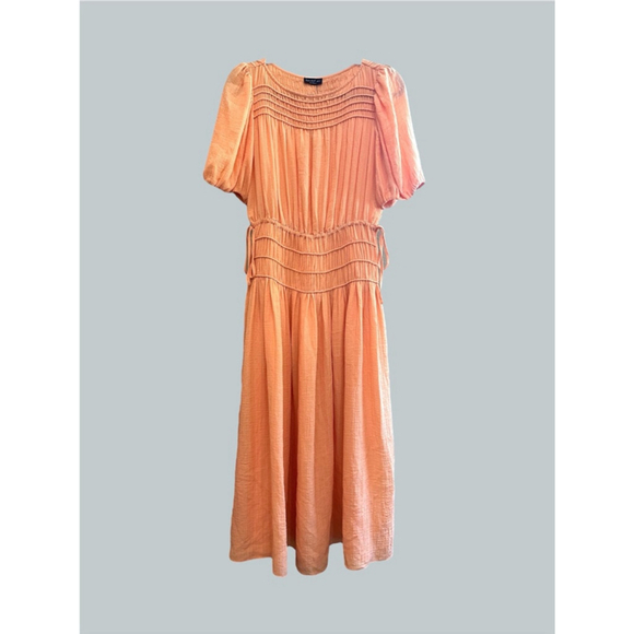 Current Air Dresses & Skirts - Size S Women's Current Air Smocked Waist Midi Dress Cantaloupe
